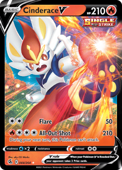 Cinderace V – Rare Holo V