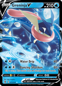 Greninja V – Rare Holo V