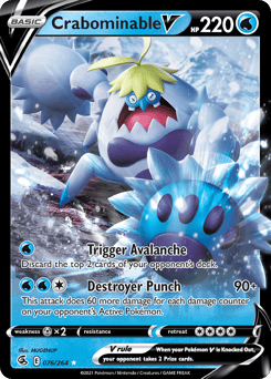 Crabominable V – Rare Holo V