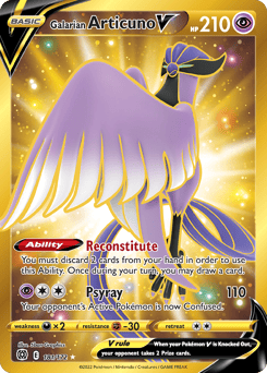Galarian Articuno V – Rare Secret – Brilliant Stars