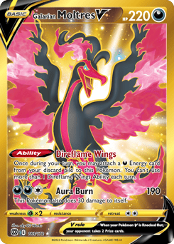 Galarian Moltres V – Rare Secret – Brilliant Stars