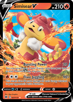 Simisear V – Rare Holo V