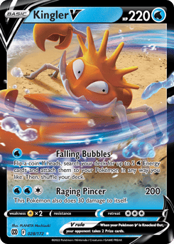 Kingler V – Rare Holo V – Brilliant Stars