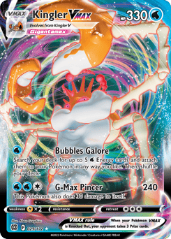Kingler VMAX – Rare Holo VMAX – Brilliant Stars