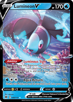 Lumineon V – Rare Holo V