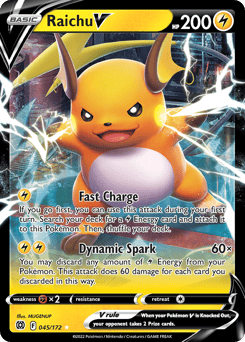 Raichu V – Rare Holo V – Brilliant Stars