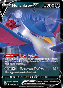 Honchkrow V – Rare Holo V