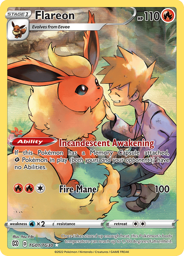 Flareon – Trainer Gallery Rare Holo – Brilliant Stars Trainer Gallery