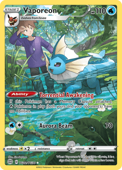 Vaporeon – Trainer Gallery Rare Holo