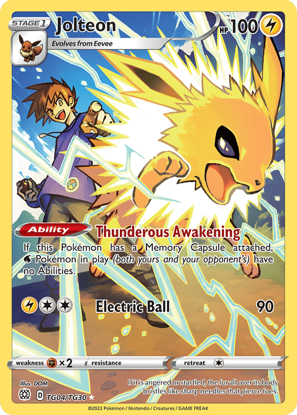 Jolteon – Trainer Gallery Rare Holo – Brilliant Stars Trainer Gallery