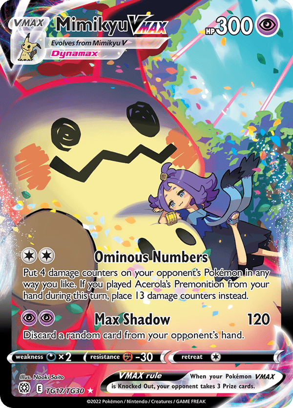 Mimikyu VMAX – Rare Holo VMAX – Brilliant Stars Trainer Gallery