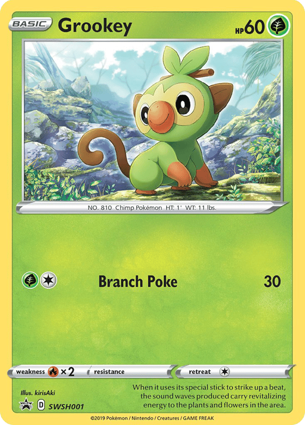 Grookey – SWSH Black Star Promos