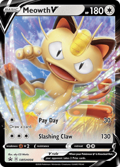 Meowth V – Promo – SWSH Black Star Promos