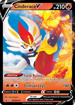 Cinderace V – Promo – SWSH Black Star Promos