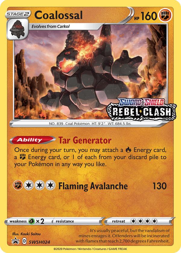 Coalossal – SWSH Black Star Promos