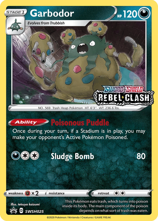 Garbodor – SWSH Black Star Promos