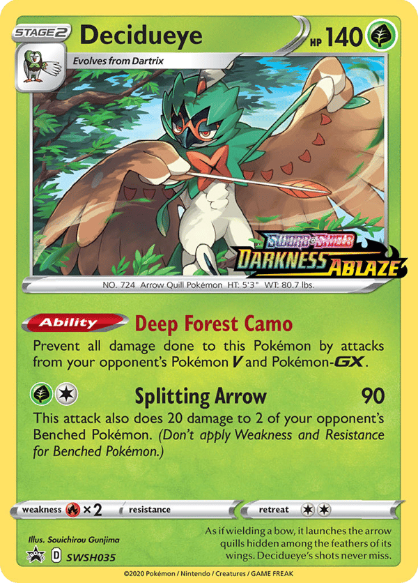 Decidueye – SWSH Black Star Promos