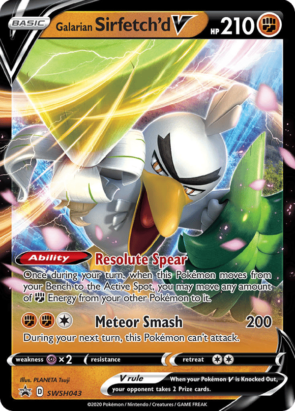 Galarian Sirfetch'd V – SWSH Black Star Promos