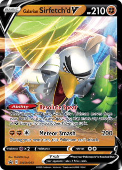 Galarian Sirfetch'd V – Promo – SWSH Black Star Promos