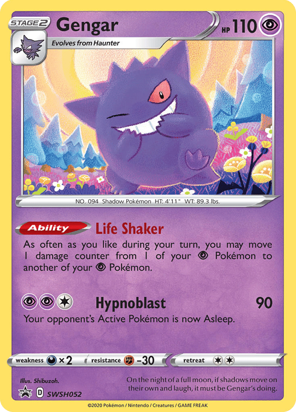 Gengar – Promo – SWSH Black Star Promos