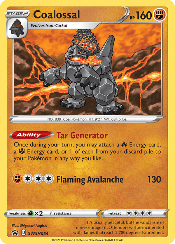 Coalossal – SWSH Black Star Promos