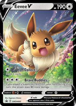 Eevee V – Promo – SWSH Black Star Promos