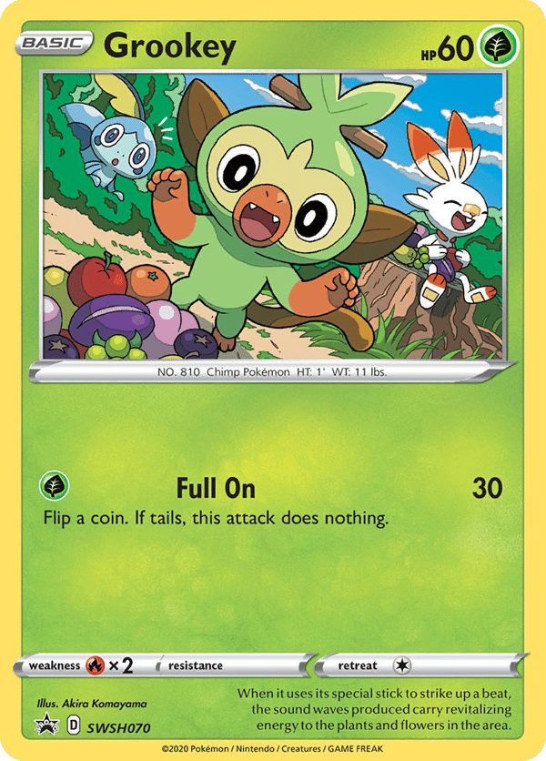 Grookey – SWSH Black Star Promos