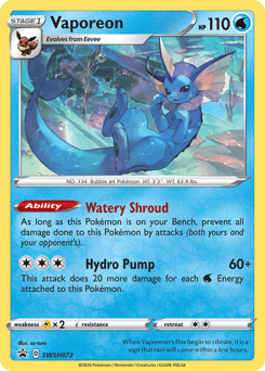 Vaporeon – Promo – SWSH Black Star Promos