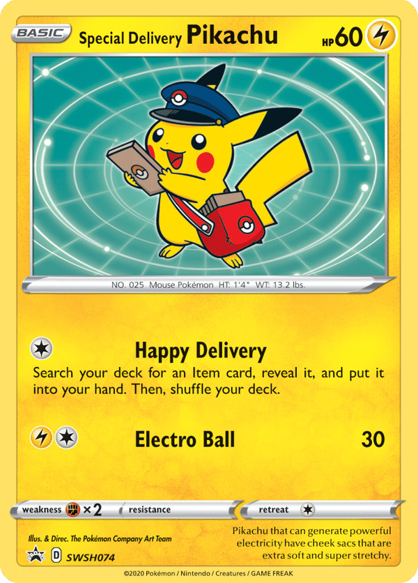 Special Delivery Pikachu – SWSH Black Star Promos