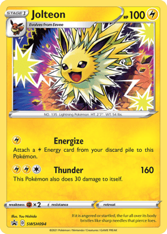 Jolteon – Promo – SWSH Black Star Promos