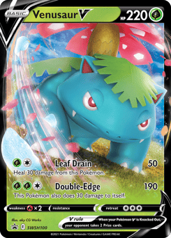 Venusaur V – Promo – SWSH Black Star Promos