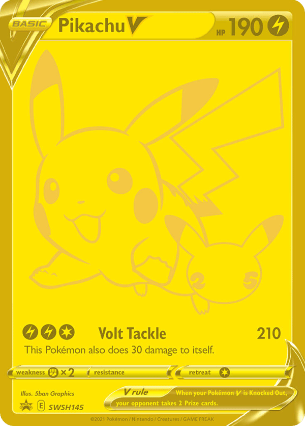 Pikachu V – SWSH Black Star Promos