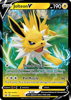Jolteon V – Promo – SWSH Black Star Promos