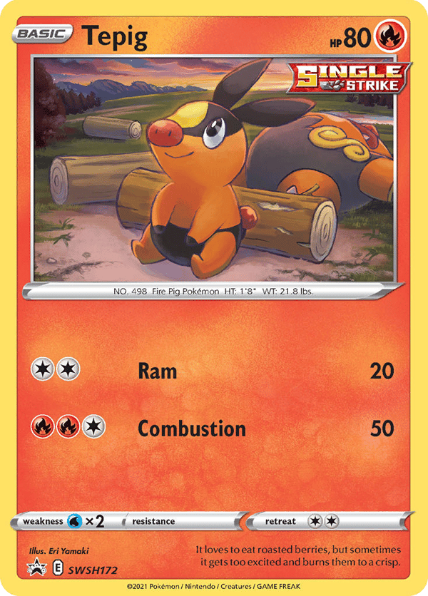 Tepig – Promo – SWSH Black Star Promos