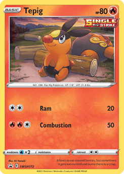 Tepig – Promo – SWSH Black Star Promos