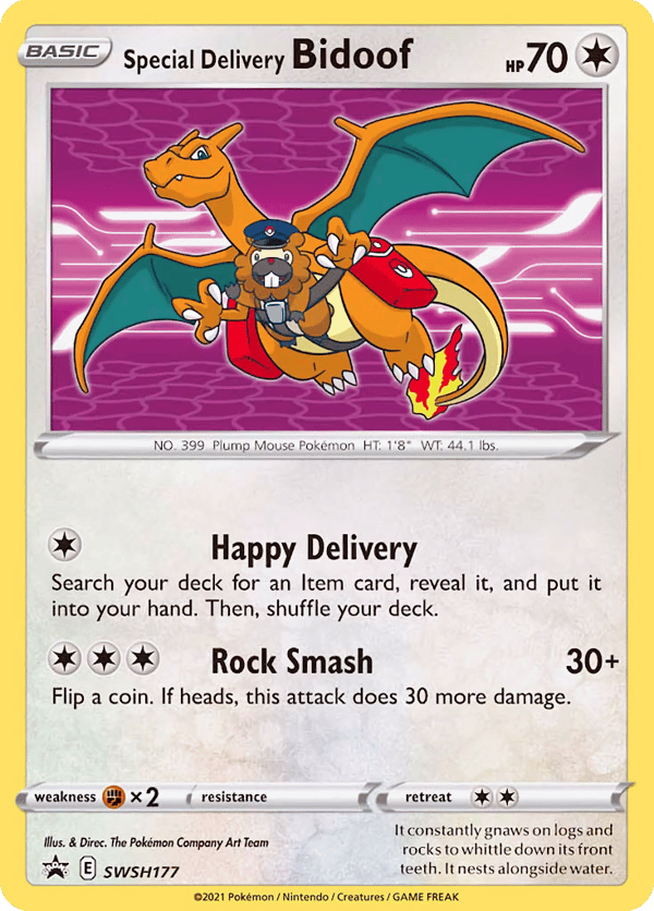 Special Delivery Bidoof – Promo – SWSH Black Star Promos