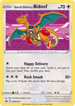 Special Delivery Bidoof – Promo – SWSH Black Star Promos