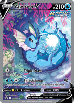Vaporeon V – Promo – SWSH Black Star Promos