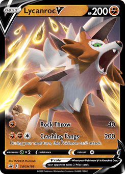 Lycanroc V – Promo – SWSH Black Star Promos