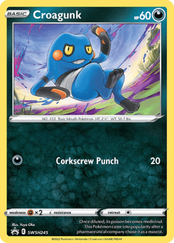 Croagunk – Promo – SWSH Black Star Promos