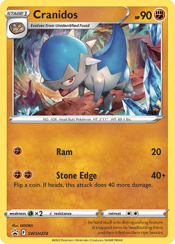Cranidos – SWSH Black Star Promos