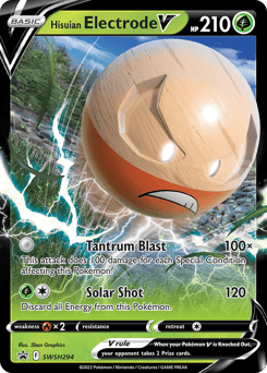 Hisuian Electrode V – Promo – SWSH Black Star Promos