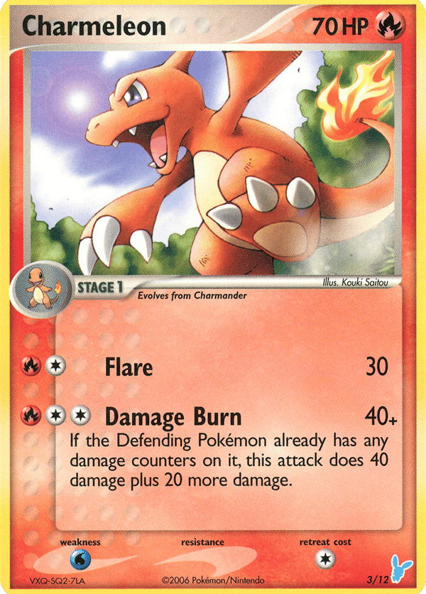 Charmeleon – Uncommon – EX Trainer Kit 2 Minun