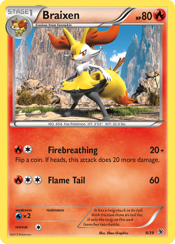 Braixen – Kalos Starter Set