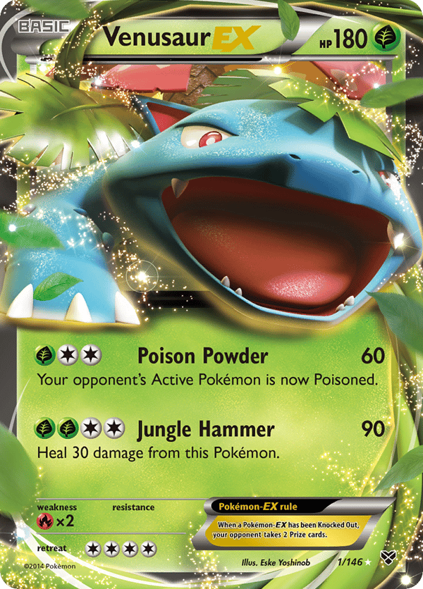 Venusaur-EX – Rare Holo EX – XY