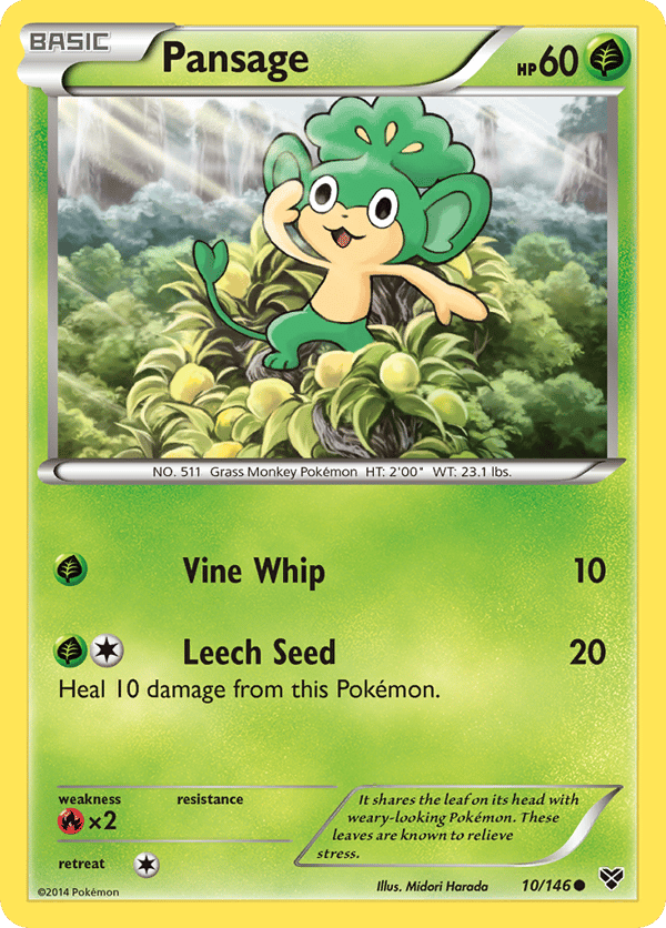 Pansage – Common – XY
