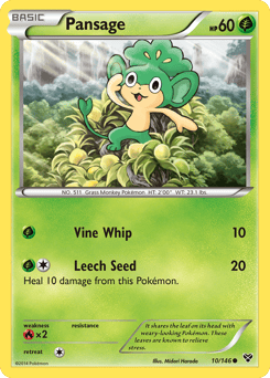 Pansage – Common – XY
