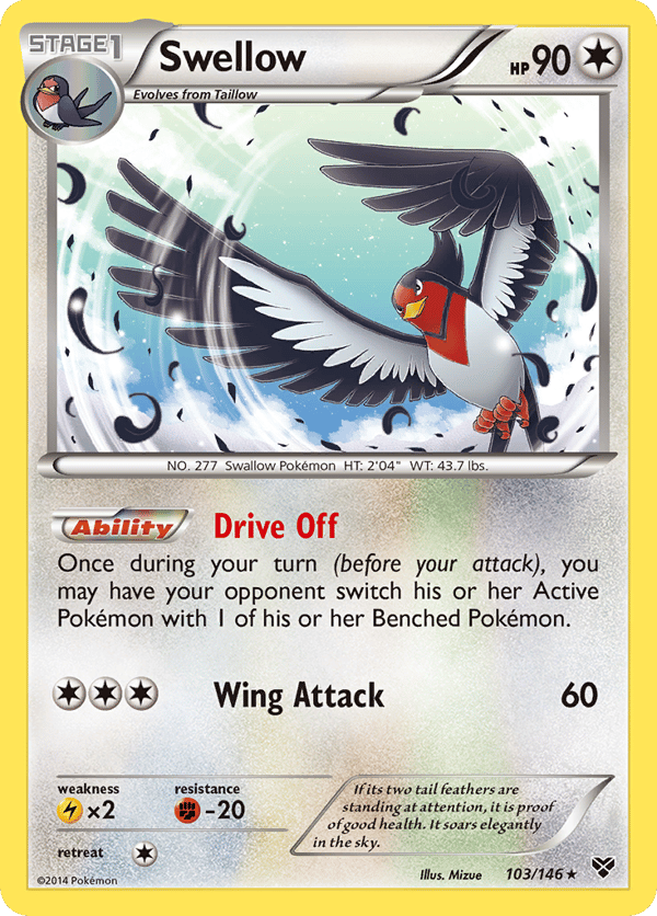 Swellow – Rare – XY