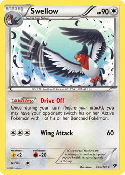 Swellow – Rare – XY