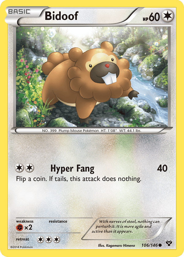 Bidoof – Common – XY